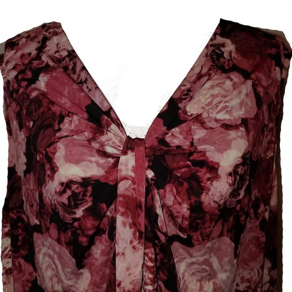 APT. 9 Women's Sleeveless Floral Popover Top Size 1X - Picture 3 of 7